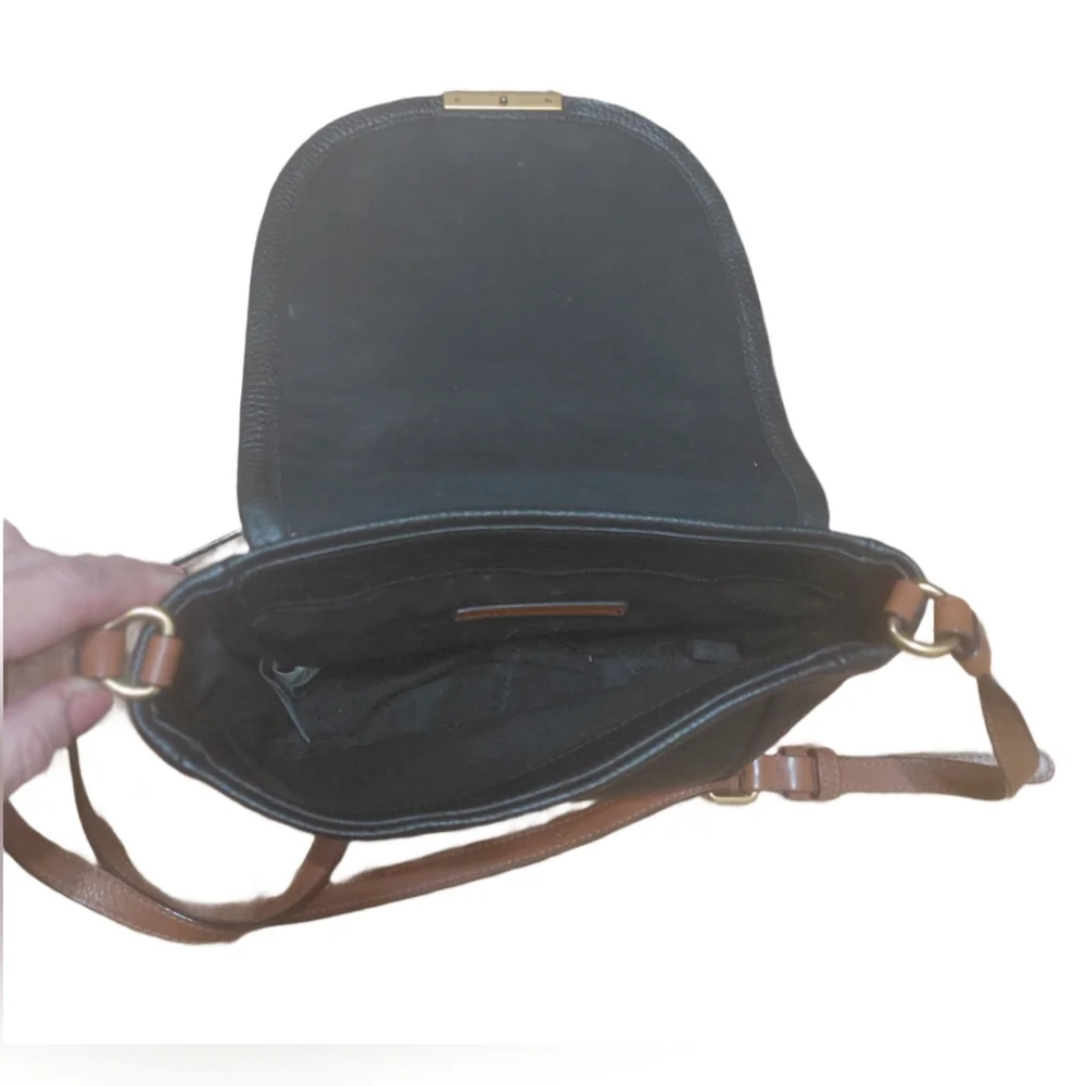 Marc Jacobs Black Pebbled Leather Crossbody Sadle Bag - Picture 6 of 12